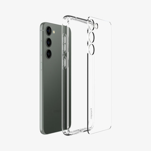 ACS05617 - Galaxy S23 Ultra Case Ultra Hybrid in crystal clear showing the back